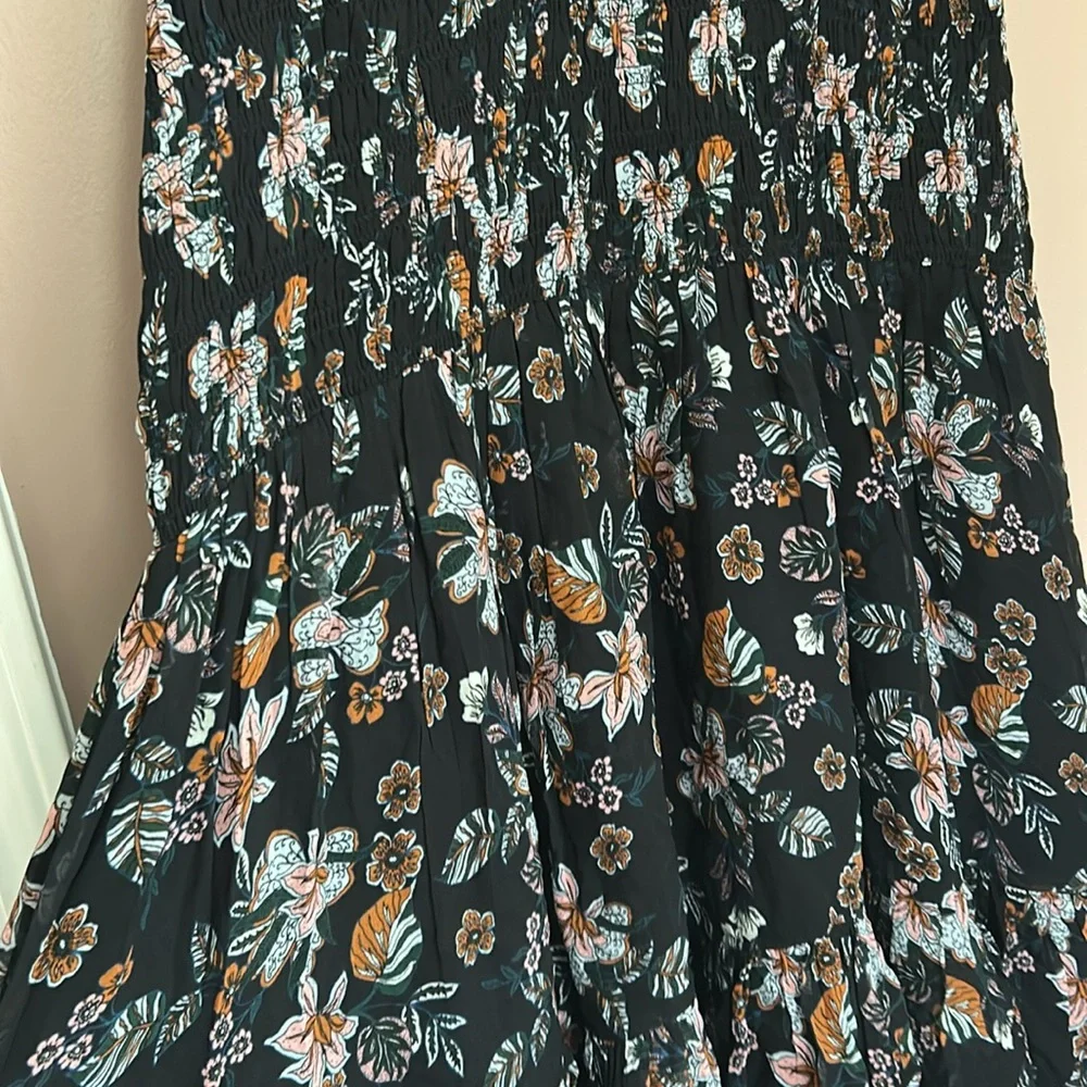 Veronica Beard Gabi Floral Smocked Dress Black Size 2 (XS) - Picture 9 of 13
